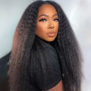 ISEE HAIR Unisex Glueless Wear V-Part Cap Kinky Straight Wig, Invisi Drawstrings, No Leave Out, Protective Style for Women, Easy Natural Ready-to-Go Look #ISEECrochetNewArrivals #SummerVibes,summerwins