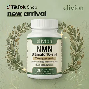 NMN 10-in-1 Ultimate Supplement 1000mg per Serving, Pure NAD+ Booster with Resveratrol, CoQ10 & Quercetin for Energy & Recovery - Clean Ingredients, Vegan - 120 Vegetarian Capsules Healthcare Vitamin Dietary Edible Fitness Optimum
