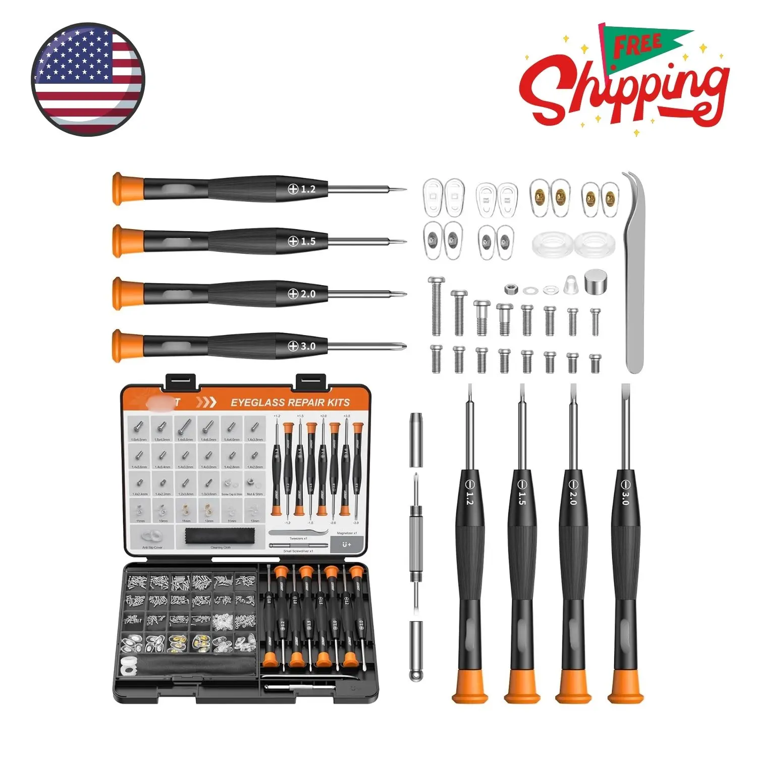 Eyeglass Repair Kit, Sunglasses/Glasses Repairing Tool