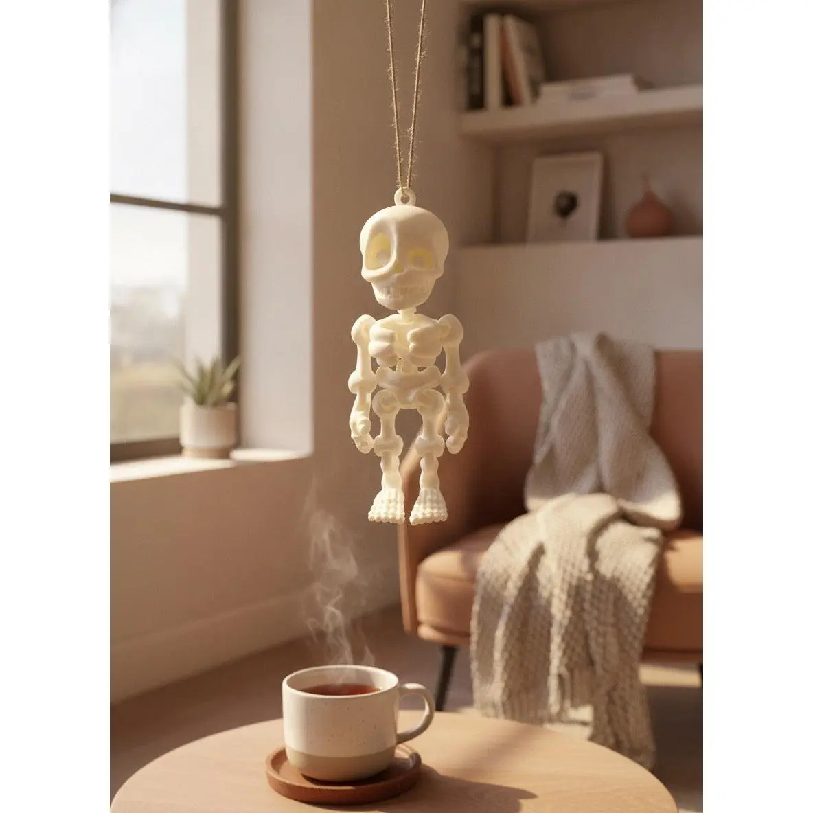 5 inch Articulated Flexi Factory Skeleton | Hanging Decor | Halloween |