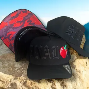 Sinaloa Hat in Embroidery SnapBack Cap with  Logo and Black Design