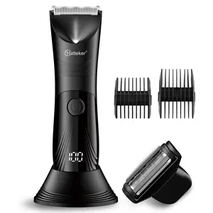 Manscape Groin & Body Hair Trimmer for Men, Electric Pubic Trimmer Shaver,Men's 2-In-1 Body Hair Trimmer Rechargeable, Portable Grooming Kit for Legs Arms Chest, Men's Hair Removal Tool