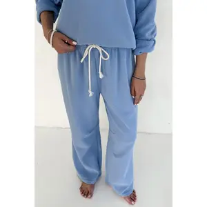 Sunkissed Rope Drawstring Pants in Bahama Blue