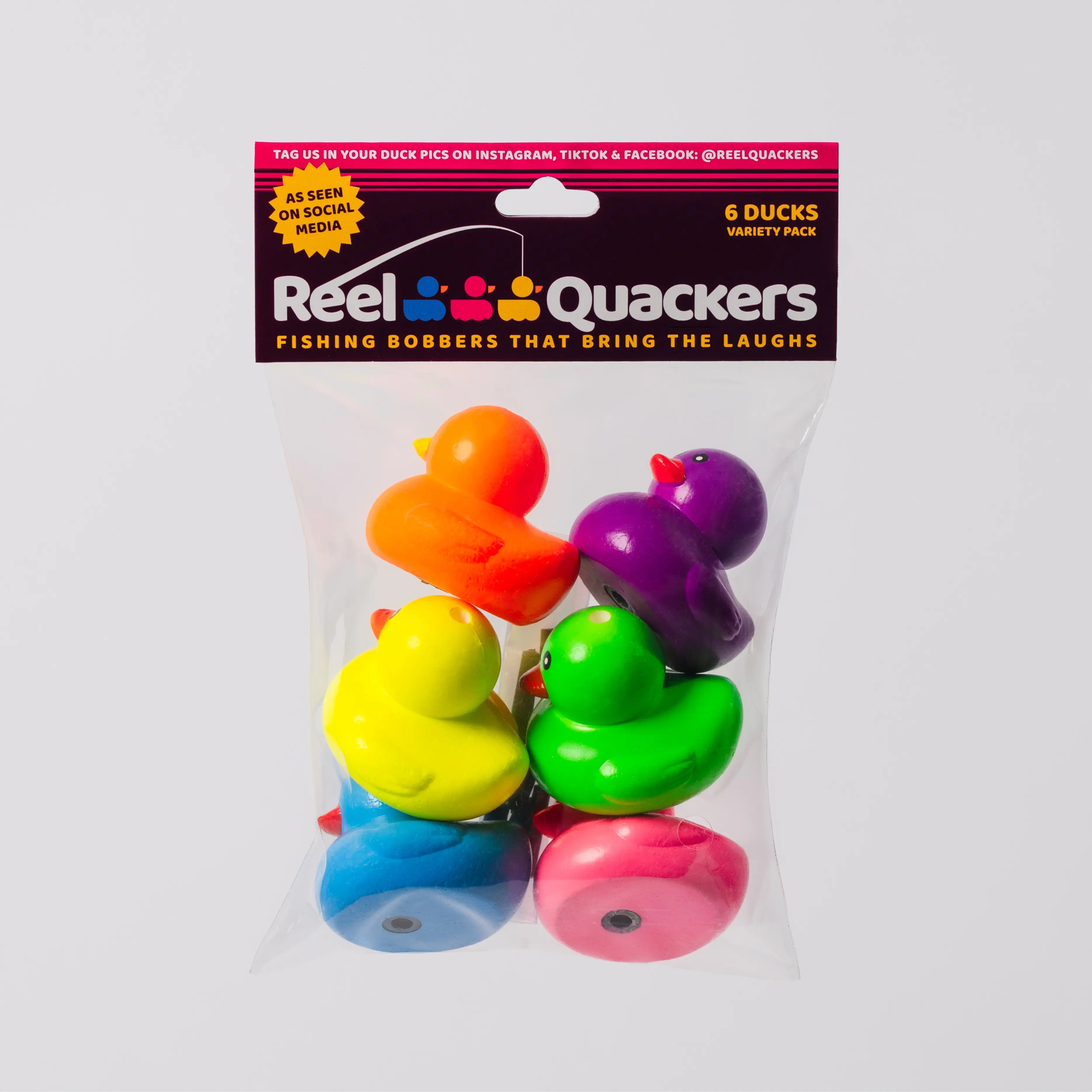 Reel Quackers Fishing Bobbers - Colorful Duck-Shaped Bobbers for ...