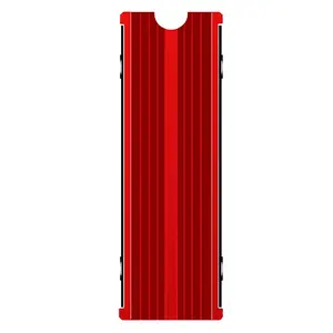 M.2 Heatsink Cooler 2280 SSD Double-Sided Heat Sink with Thermal  pad for PS5/PCPCIE NVME M2 SSD (red)