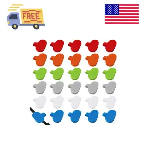 30 PCS Cable Labels Cord Labels for Electronic Multi-Color Write On Wire Tags