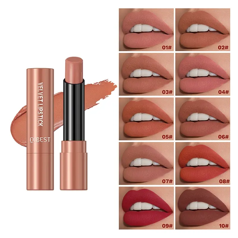Matte Velvet Lipstick Easy to Apply, Long-Lasting Hydrating Moisturizing Non-Stick Cup Formula, Waterproof and Natural Finish Makeup, Lipgloss