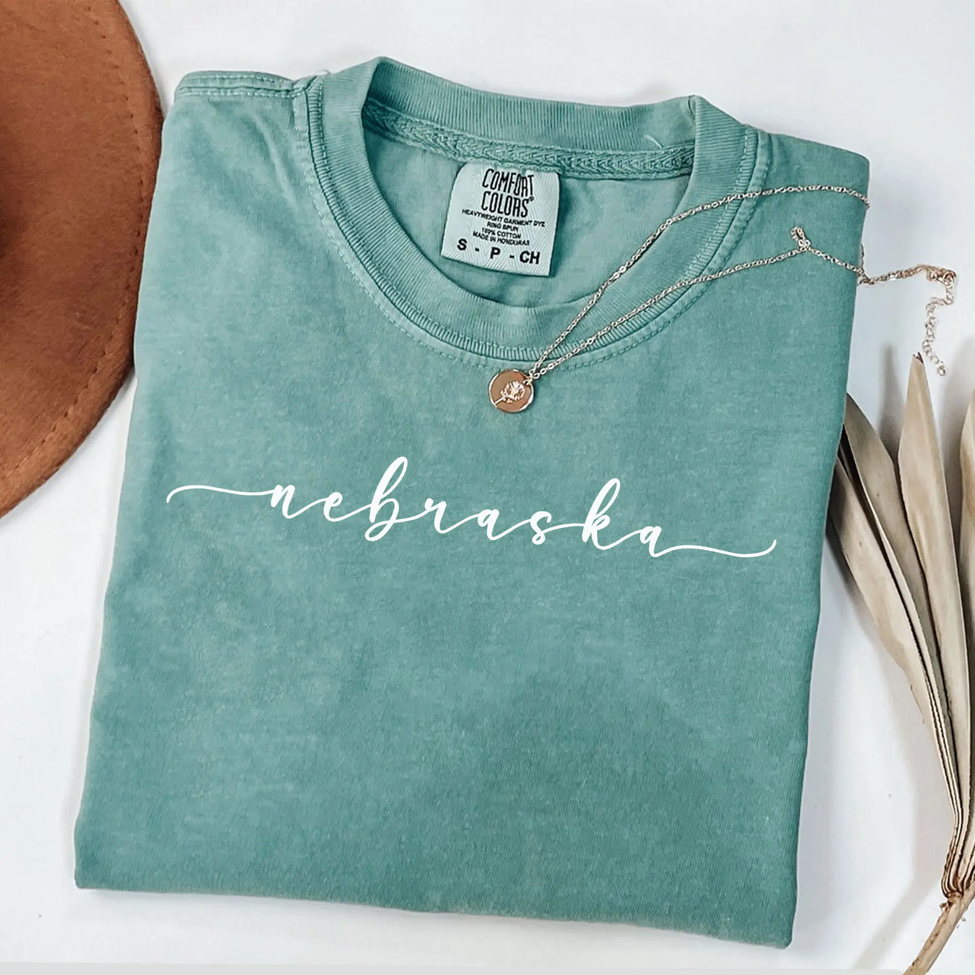 Comfort Colors Nebraska Shirt, Minimalist Nebraska The Cornhusker State Shirt, Nebraska Gifts