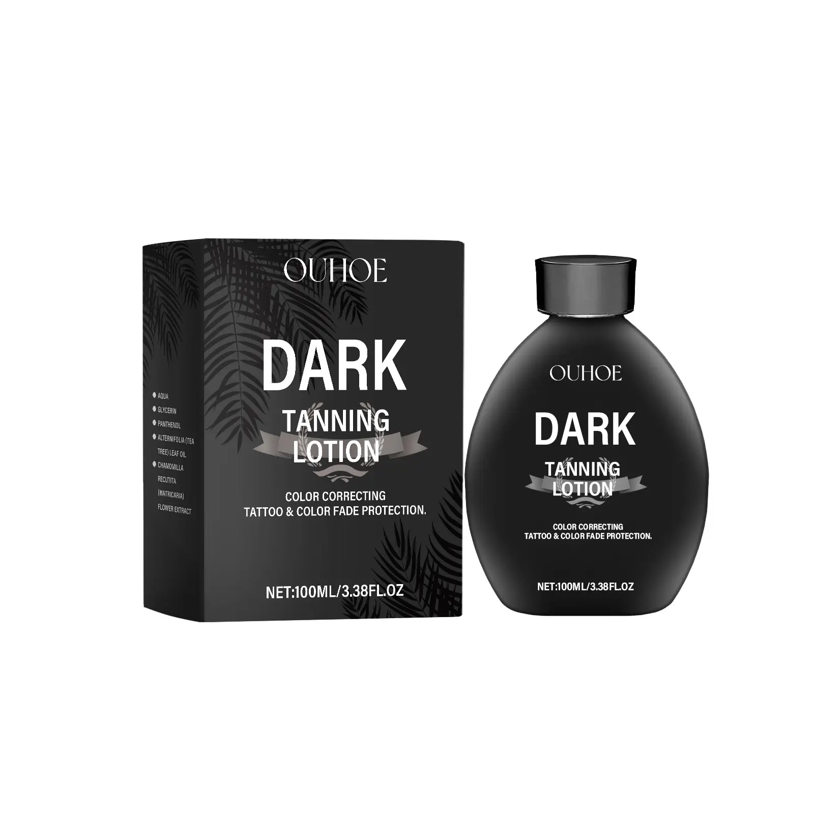 OUHOE Dark Tanning Lotion, Summer Outdoor Sun Relief For Uneven Skin Tone Moisturizing Refreshing Black Care Lotion comfort tan farmers true application comfortable glow  ing  spf Bronze Bronzer Cream Moisturize Moisturizer Cosmetic glow  sunscreen body