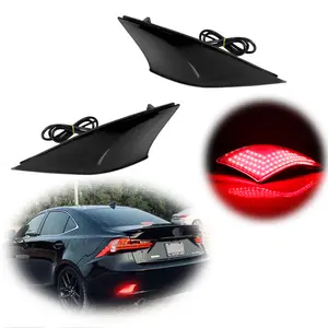 2PCS Smoke Lens Rear Bumper Tail Brake LED Signal Light Lamp For Lexus IS-F IS300 IS350 2014 2015 2016 2017 2018 2019 2020 Replace OEM 81910-53050, 81920-53050