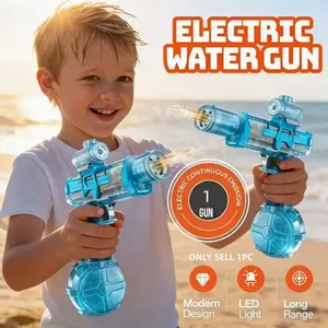 Ultra Safe LED Electric Water Blaster, Automatic Spray & Glowing Light Effect, Fun Splash Toy for Swimming Pool, Backyard, Outdoor Play, Kids & Adults