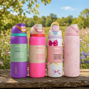 32oz Owala FreeSip Limited Edition Water Bottle, Girlhood Aesthetic, Pink Bow Bottle, Pastel Owala, Cute Tumblr Water Bottle, UO Exclusive Style, Coquette Aesthetic, Hydration Bottle, Leak Proof Tumbler