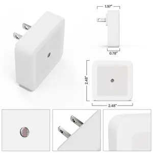 Night Light, Night Lights Plug into Wall 6-Pack, Plug in Night Light,Dusk to Dawn Nightlight Led Night Lights for Bedroom, Bathroom, Hallway Warm White
