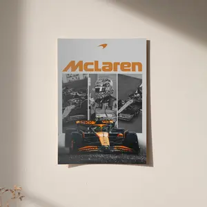 [Racing Decor - Sale Up To 40%] [Unframe] Formula 1 Car Poster Set, McLaren Ferrari Mercedes Racing Wall Art 2024, High Quality Print, Motorsport Decor, Gift for Fans