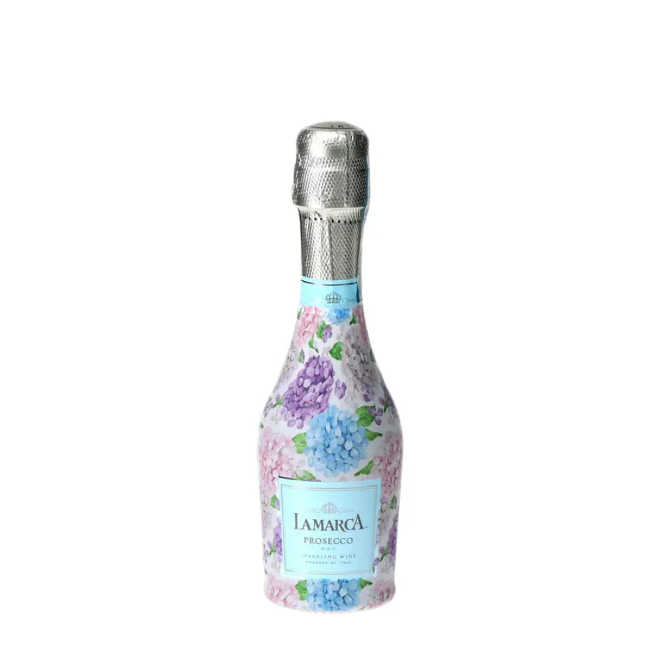Beau Bottles Blue and Blush Hydrangeas - MINI Prosecco Collection (Set of 6)