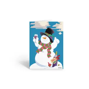 Stonehouse Collection Wine Christmas Cards, Wine Tasting Holiday Cards, 12 Vineyard Cards and Envelopes - Made in the USA