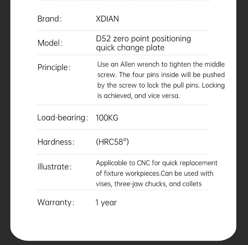 CNC zero point positioning chuck