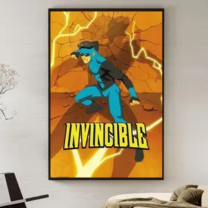 Invincible Comic Poster Mark Grayson Wall Decor Print, Superhero Universe Art for Bedroom Office Game Room Aesthetic, Gift for Teens Fans