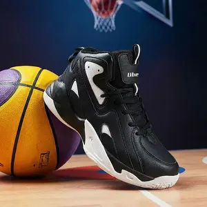 Trending Men's Retro High-Top Basketball Sneakers - Breathable Shock-Absorbing Athletic Shoes with Non-Slip Traction, All-Match Cross-Training Footwear for Gym, Running & Streetwear Style, Comfortable Daily Wear Sneakers