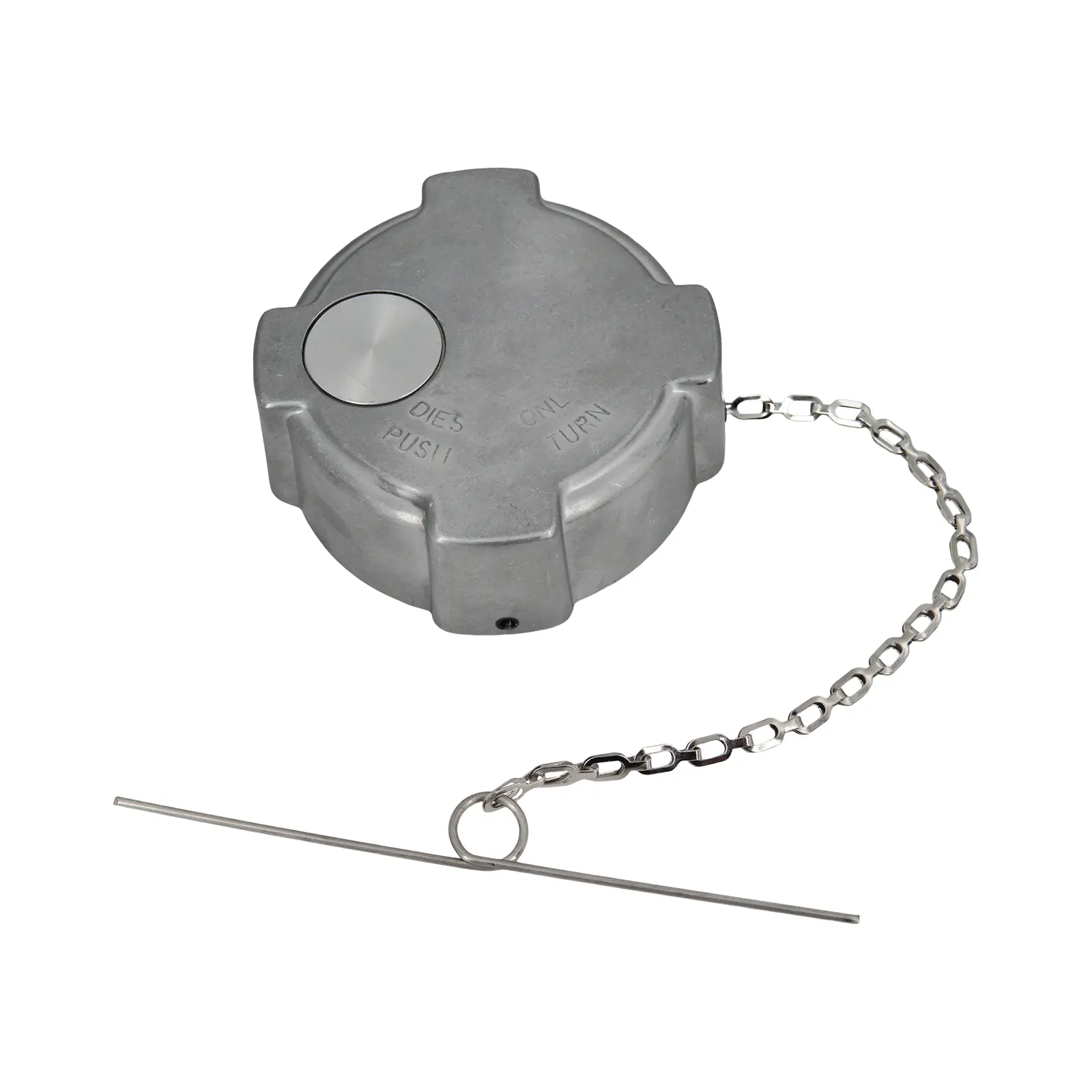 Fuel Cap L-2A 1/4 Tum Non-Locking, Non-Vented. 3" Nominal Size, 1/4 Turn, Aluminum for Trucks