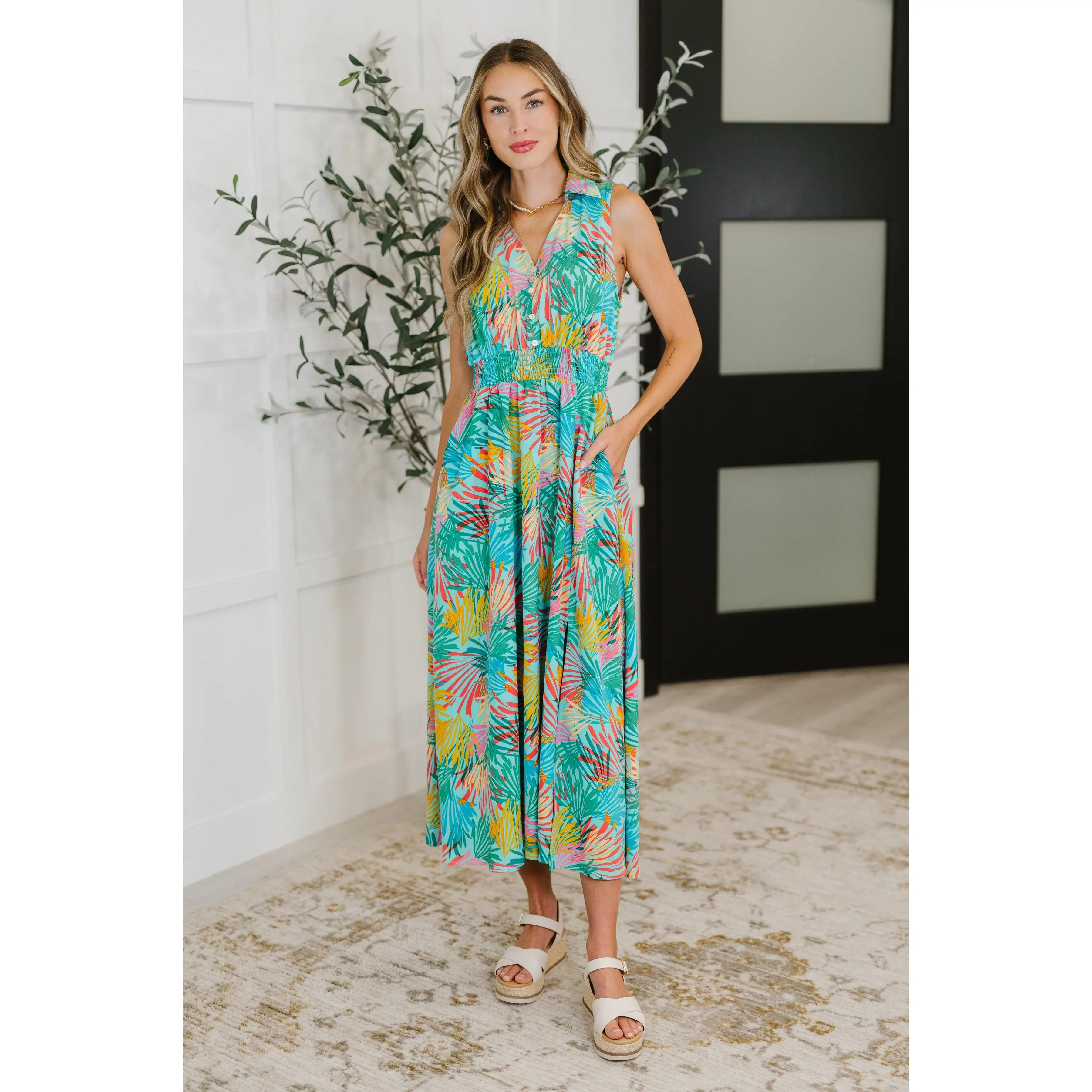 Don't Be Shy, Babe Sleeveless Dress in Mint