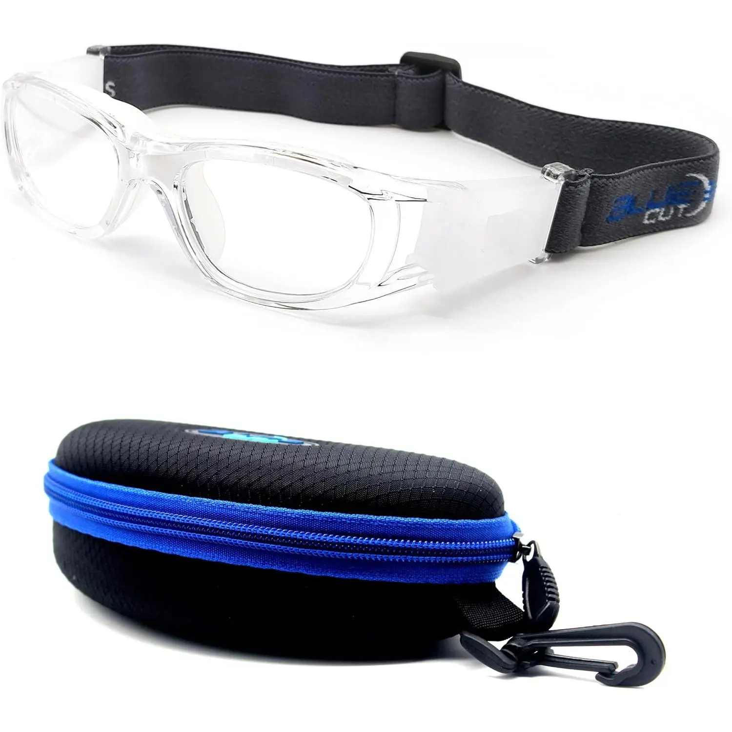 Plastic Goggle-Style Protective Basketball Eyewear - Durable Frame, Custom Prescription Lens Compatible, Outdoor Sports Use, Anti-Fog Optical Lens