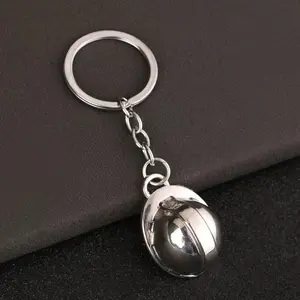 2pcs Alloy Mini Construction Safety Helmet Pendant Keychain Worker Helmet Keychain Backpack Pendant Gift