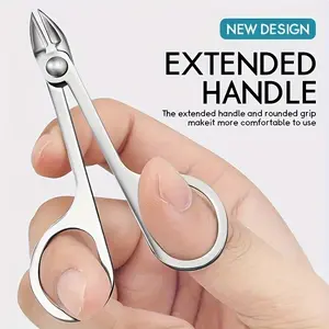 1pc Ouriner Precision Cuticle Scissors Dead Skin & Hangnail Removal - Sharp Curved Jaw Manicure Tool with 5mm Stainless Steel, Left/Right-Handed Nail Trimmer Suitable Nail Bed Trimming, Professional & Use