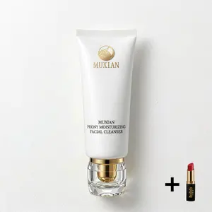 MUXIAN Peony Facial Cleanser, Gentle Oil Control Face Wash for Oily & Combination Skin, Deep Pore Cleansing Without Dryness or Tightness