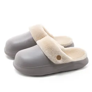 YASSIA Cozy Removable Fleece-Lined Winter Slides | Warm, Non-Slip & Water-Resistant Slippers Girl Women