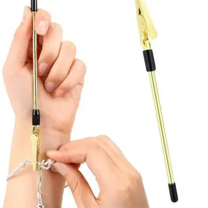 Bracelet Assist Tool Portable Fastener & Adjuster for Jewelry Necklaces Watches Christian Baptism High-Quality Metal Durable 6.1 Inches - Jewellery