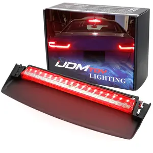 iJDMTOY Red Lens Full LED Rear Windshield High Mount Third Brake Light Bar Assembly For 2008-2017 Audi A5 S5 2-Door Coupe