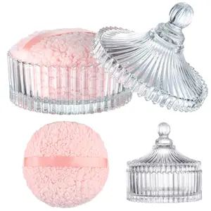 ​​Extra Large 4/6-Inch Body Powder Puff - Premium Soft Velour Puff for Women,Talcum, & Dusting Powder - Covers Large Areas Quickly​​