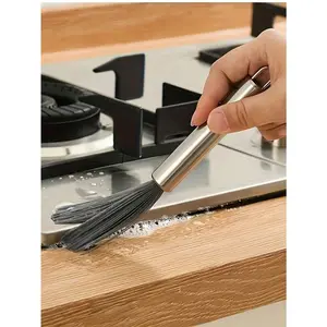 1pc Multi-Purpose Long Handle Hanging Cleaning Brush Stainless Steel No Power Required Convenient Cleaning Tool For Living Spaces