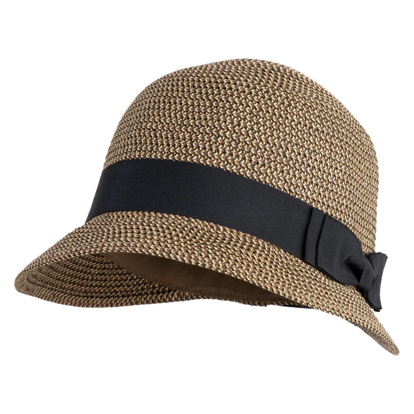 Women's 2" Backless Brim Braid Cloche Hat