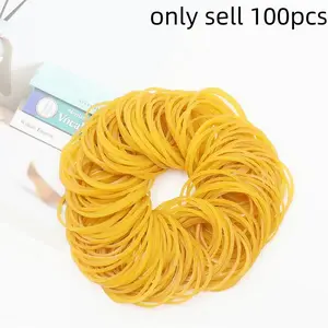 Rubber Band (100pcs), Elastic Rubber Band with Good Elasticity and Toughness, Office Stationery & Supplies