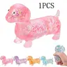 Dachshund Squishy, Glitter Weiner Dog Maltose Stress Ball, Slow Rise Fidget for Anxiety Relief, Soft Squeeze Desk,Summervibes Gift for Kids&AnimeFans,summerwins#SummerWins #DealsForYouDays Gadget for Home Office Travel, Fidget Stress Balls