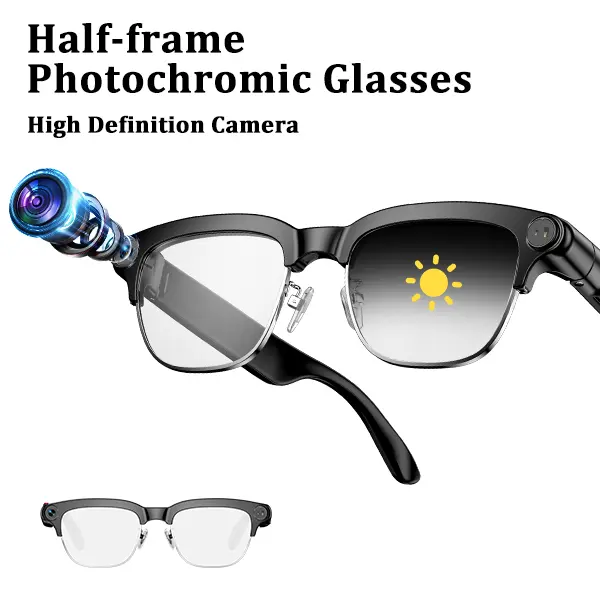 Half-frame Photochromic Glasses