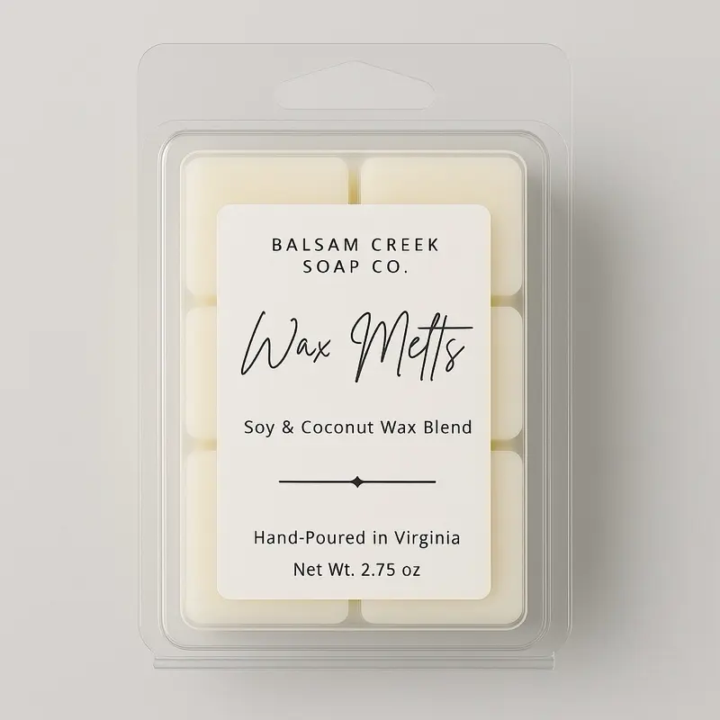 Soy & Coconut Wax Melts, 2.75 oz, by Balsam Creek Soap, Made in VA, Phthalate-free, Paraben-Free