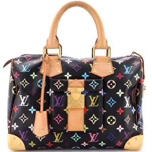 Pre-owned Louis Vuitton Canvas Coated Top Handle Bags Speedy Handbag Monogram Multicolor 30 by Rebag