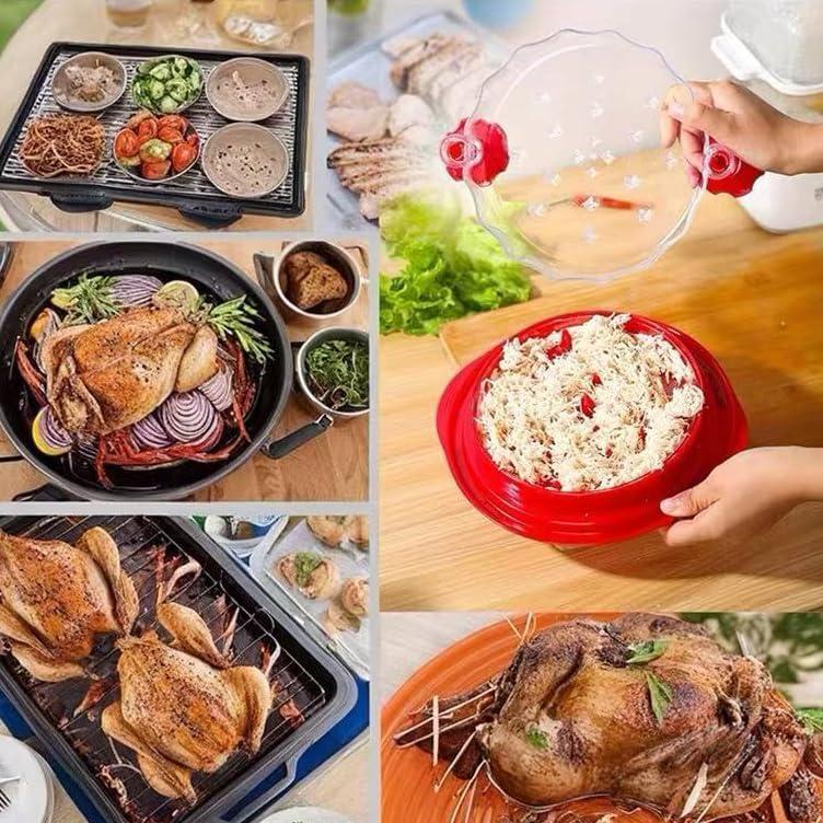 Chicken cutter, chicken breast cutting tool, visible meat cutting machine, features strong anti-slip strips, ergonomic handle design, BPA-free, suitable for cutting pork, beef, and chicken