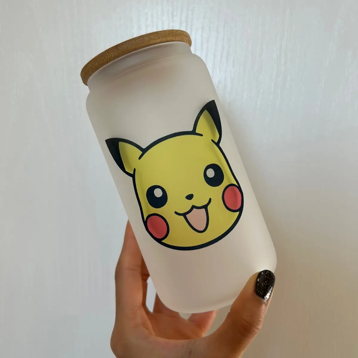 Pikachu glass cup