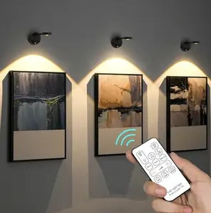 Rechargeable Motion Sensor LED Wall Light, Multi-Purpose Wireless Wall-Mounted Induction Lamp, Night Light for Gallery, 1200mAh LED Light for Stairs, Hallway, Corridor, Living Room and Bedroom Decor, Indoor Room Light, Decorative Wall Light