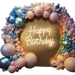 Happy Birthday Neon Signs for Party Decor Dimmable LED Birthday Neon Light for Wall Decor Light Up Happy Birthday Led Signs for Backdrop Birthday