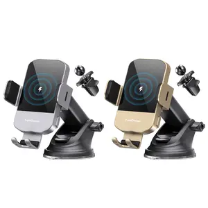 2 Counts Phone Holder,15W Qi Fast Charging Car Charge 360° Adjustable Suction Cup Car Phone Mount,Hands-Free Cell Phone Holder for Car/Gym/Mirror/Smooth Surface,Compatible with iPhone 16/15/14/13/12 Series