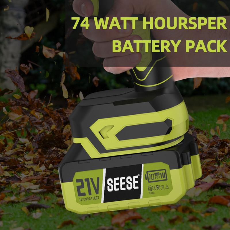 SEESE 21V Max 4.0Ah Rechargeable Lithium Battery Pack, High-Capacity Replacement Battery for SEESE 21V Cordless Power Tools – Compatible with SEESE Blowers, Car Washers, Chainsaws, and More (1 Pack) Perfect Christmas & New Year Gift Idea