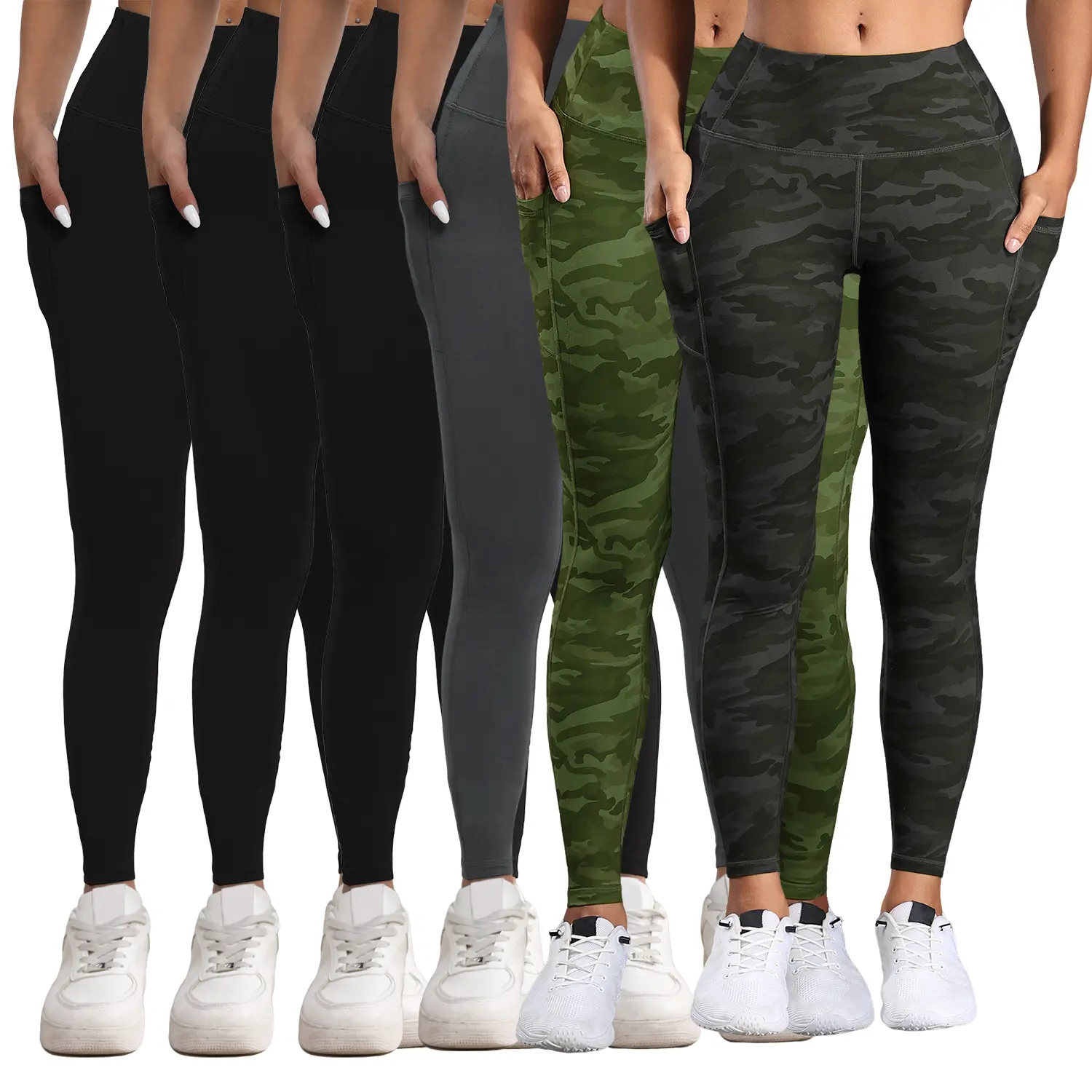 6 packs-3Black/Gray/CamouflageGrey/CamouflageGreen