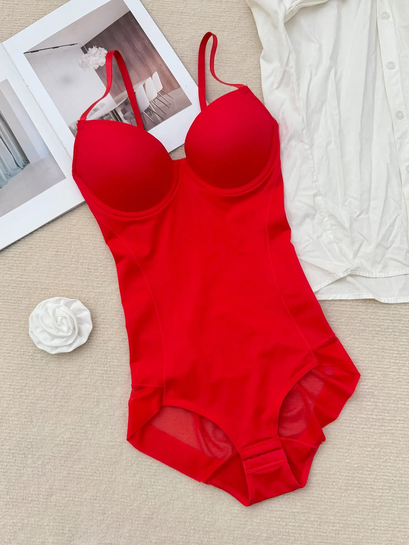Women's Sheer H-Type Jumpsuit Underwear, Casual Plain Design, Regular Length, All Seasons, XS-Xxl, Perfect for Daily Wear, Parties, Commute, Everyday Wear Shapewear