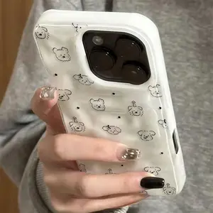Phone Case - Cute dog-themed phone case design, featuring a shockproof soft shell, compatible with iPhone 17/16/15/14/13/12/11, full protection shock-resistant soft case, suitable as a holiday gift for friends, family, or yourself