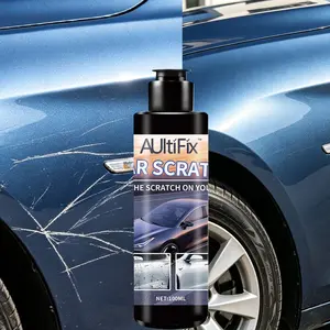 100ml Light Scratch Repair Remover Wax for Cars, Reduces Swirl Marks, Cleans Water Spots, Restores Paint Gloss and Protects Surface